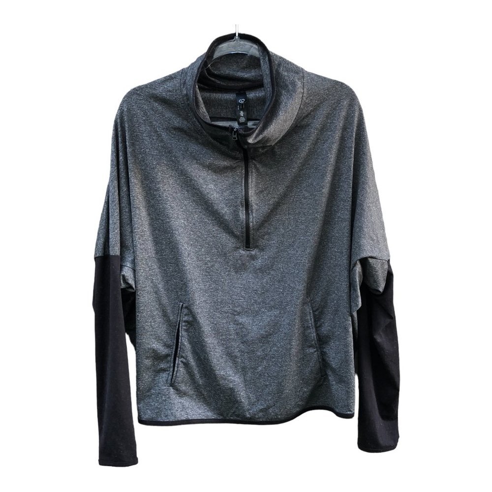 Live Love Dream Lightweight Quarter Zip Two-Tone Workout Jacket Size XL